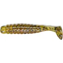 Charlie Brewer's Crappie Slider Grub Pumpkin Black Flake - Charlie Brewer's