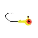 Big Bite Baits DD 2 Color Round Jighead Sickle Hook 1/16oz Round Ball Jighead Orange/Chartreuse - Big Bite Baits