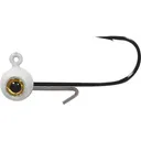 Big Bite Baits Vertex 1/32oz Round Ball Jighead White - Big Bite Baits