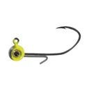 Big Bite Baits BBJ Elite 1/32oz Round Ball Jighead Black/Chartreuse - Big Bite Baits