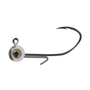 Big Bite Baits BBJ Elite 1/4oz Round Ball Jighead Black/White - Big Bite Baits