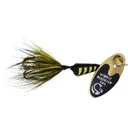 Worden's Vibric Rooster Tail 456 Inline Spinner 1/4oz Black/Yellow Tiger Mylar - Worden's