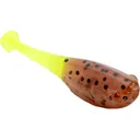 Mr. Crappie Lil' Suck'r 1.5" Swimbait Pumpkin with Chartreuse Tail - Mr. Crappie