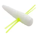 Mr. Crappie Maxie Waxie 0.75" Grub Refrigerator White - Mr. Crappie
