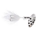 Worden's Vibric Rooster Tail 456 Inline Spinner 1/4oz White Spot - Worden's