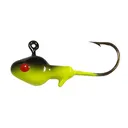 Big Bite Baits 1/8oz Minnow Jighead Black/Chartreuse - Big Bite Baits