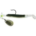 Team Crappie Slab Dragger Underspin Jig White/Glimmer Gray 1/8 oz - Team Crappie
