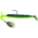 Team Crappie Slab Dragger Underspin Jig Chartruese/Junebug-Chartruese 1/8 oz - Team Crappie