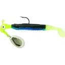 Team Crappie Slab Dragger Underspin Jig Chartruese/Blu-Black-Chartruese 1/16 oz - Team Crappie