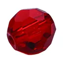 Eagle Claw Faceted Glass Beads Red 8mm - Eagle Claw