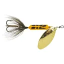 Worden's Rooster Tail 208 Inline Spinner 1/8oz Yellow Coach Dog Bronze - Worden's