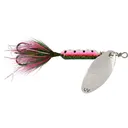 Worden's Rooster Tail 206 Inline Spinner 1/16oz Tinsel Glitter Rainbow Nickel - Worden's