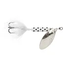 Worden's Rooster Tail 208 Inline Spinner 1/8oz White Dalmation Bronze - Worden's