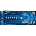 Federal Power-Shok 222 Remington Ammo 50 Grain Jacketed Soft Point Case of 200 (10 Boxes of 20) - Federal Premium