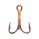 Eagle Claw 2X Reg Shank Curved Point Treble Hook #18 Bronze 5PK - Eagle Claw