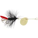 Joe's Flies Short Striker #10 Inline Spinner Black Wooly Worm Gold - Joe's Flies