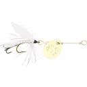 Joe's Flies Short Striker #10 Inline Spinner White Miller Gold - Joe's Flies