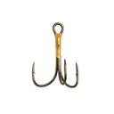 Eagle Claw Lazer 2X Reg Shank Curved Point Treble Hook #6 Bronze 5PK - Eagle Claw