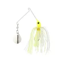 Strike King Micro-King Single Colorado Spinnerbait 1/16oz Chartreuse Head Chartreuse/White Skirt Nickel - Strike King