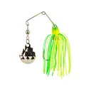 Strike King Mini-King Single Colorado Spinnerbait 1/8oz Chartreuse/Lime Head Chartreuse/Lime Skirt Nickel - Strike King