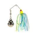 Strike King Mini-King Single Colorado Spinnerbait 1/8oz Chart Head Chartreuse/Blue/Silver Skirt Nickel - Strike King