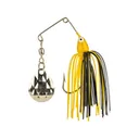 Strike King Mini-King Single Colorado Spinnerbait 1/8oz Yellow Head Black/Yellow Skirt Nickel - Strike King