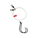 Eagle Claw Catfish Rig 36" With Snap Swivel Hook #6/0 Platinum Black 2PK - Eagle Claw