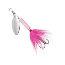 Blue Fox Whip Tail Deep Runner Inline Spinner 1/4oz Pink White Silver - Blue Fox