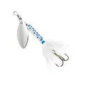 Blue Fox Whip Tail Deep Runner Inline Spinner 1/8oz Rainbow Trout Silver - Blue Fox
