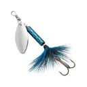 Blue Fox Whip Tail Deep Runner Inline Spinner 1/8oz Black Blue Silver - Blue Fox
