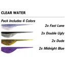 Crappie Magnet Slab Magnet Grub Clear Water Colors - Crappie Magnet