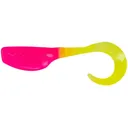 Crappie Magnet Slab Curly Grub Pink/Chartreuse - Crappie Magnet