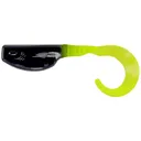 Crappie Magnet Slab Curly Grub Black/Chartreuse - Crappie Magnet