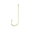 Eagle Claw Aberdeen 1X Light Wire Non-Offset Hook #4 Gold 10PK - Eagle Claw