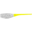 Big Bite Baits Crappie Minnr Grub Silver Glitter/Chart Tail - Big Bite Baits