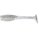 Big Bite Baits Swimming Crappie Minnr Grub Silver Glitter/Pearl - Big Bite Baits