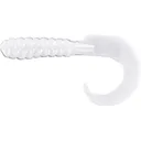 Big Bite Baits Curl Tail Grub White - Big Bite Baits