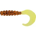 Big Bite Baits Fat Grub Pumpkin Chartreuse - Gsm
