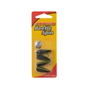 Johnson Beetle Spin 1/32oz Black/Yellow Stripe Nickel - Johnson