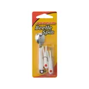 Johnson Beetle Spin 1/16oz White Red Dot Nickel - Johnson