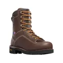Danner Men's Quarry 8" Waterproof Aluminum Toe Work Boots Leather Brown 12 EE - Danner