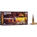 Federal Fusion MSR 224 Valkyrie Ammo 90 Grain Bonded Round Nose Case of 200 (10 Boxes of 20) - Federal Ammo