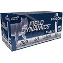 Fiocchi Field Dynamics 223 Remington Ammo 50 Grain Hornady V-Max Polymer Tip Case of 1000 (20 Boxes of 50) - Fiocchi Ammo