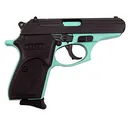 Bersa Thunder 380 ACP Pistol 3.5" Barrel 8+1 Round Black Slide Black Grip Eggshell Blue Frame - Bersa
