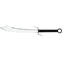 Cold Steel Chinese War Sword 23.25" 1060 Carbon Steel Blade Cord Wrapped Handle Black - Cold Steel