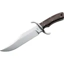 Boker Knives Bowie Fixed Blade Knife 7.8" Clip Point Bohler N690 Satin Blade Oak Handle Wood - Boker Knives
