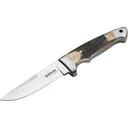 Boker Knives Vollintegral 2.0 Fixed Blade Knife 4.65" Drop Point 440C Satin Blade Stag Handle Bone - Boker