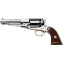 Pietta 1858 Remington New Model Army Sheriff Black Powder Revolver 44 Caliber 5.5" Stainless Barrel Stainless Frame Walnut Grip - Pietta