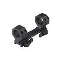 American Defense Delta QD 1-Piece Picatinny Scope Mount 30mm Rings Titanium Lever Matte Black - American Defense Manufacturing