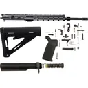 AR-STONER AR-15 Enhanced Build Kit with Upper Receiver Assembly 5.56x45mm NATO 18" Barrel12" M-LOK Handguard, Complete Lower Parts Kit with Magpul MOE Furniture Black - AR-STONER